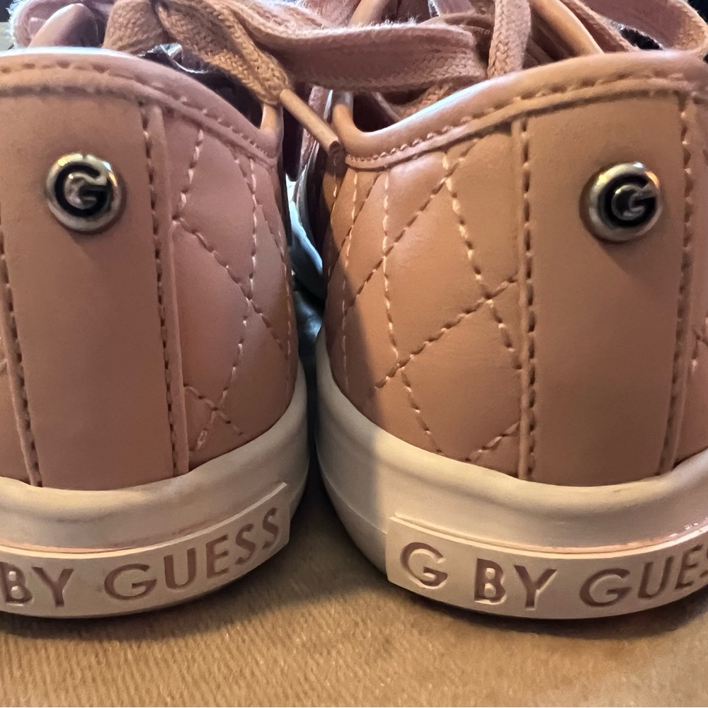 Guess sneakers. Size 6 1/2. Pink with white sole. - Picture 5 of 8